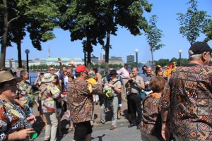 Hamburg Parade with around 25000 Lions