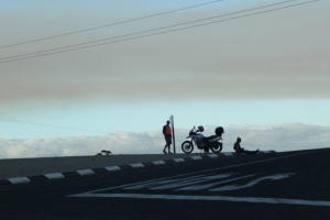 Bennie, lone rider...